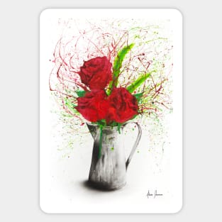 Scarlet Roses Sticker